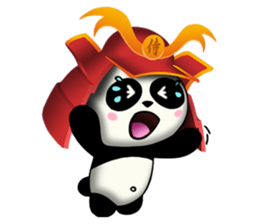 SAMURAI PANDA BEAR sticker #9006720