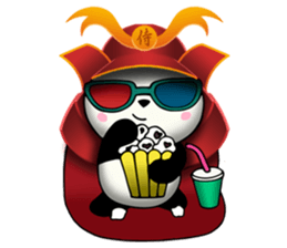 SAMURAI PANDA BEAR sticker #9006727