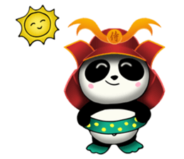 SAMURAI PANDA BEAR sticker #9006728