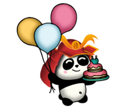 SAMURAI PANDA BEAR sticker #9006731