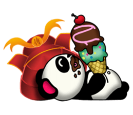 SAMURAI PANDA BEAR sticker #9006733