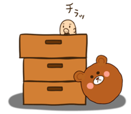 wear of a bear and uncle's inside. sticker #11620856