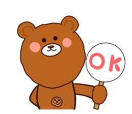 wear of a bear and uncle's inside. sticker #11620886