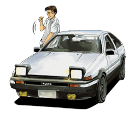 Initial D sticker #24775