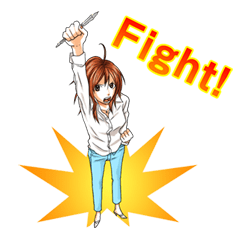 Hataraki Man sticker #29891