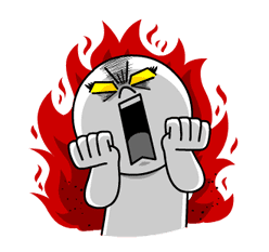 LINE Characters: Burning Emotion sticker #1317054