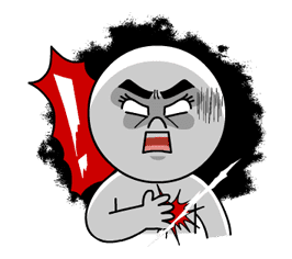 LINE Characters: Burning Emotion sticker #1317065