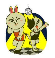Cony and Jessica: Girls Night Out sticker #4824605