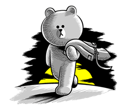 LINE Characters: Hamming It Up sticker #5607212