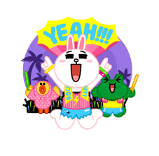 LINE Characters: Party Time sticker #6829305