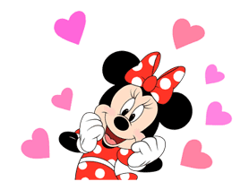 Lovely Mickey and Minnie sticker #7432693