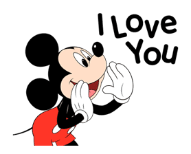 Lovely Mickey and Minnie sticker #7432696