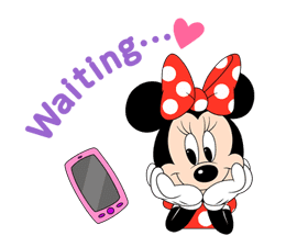 Lovely Mickey and Minnie sticker #7432705