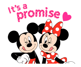 Lovely Mickey and Minnie sticker #7432712