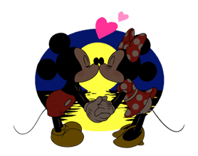 Lovely Mickey and Minnie sticker #7432714