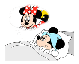 Lovely Mickey and Minnie sticker #7432715
