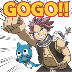 FAIRY TAIL Action Stickers!