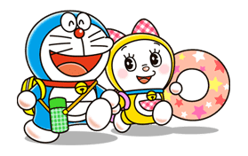 Doraemon & Dorami sticker #14667