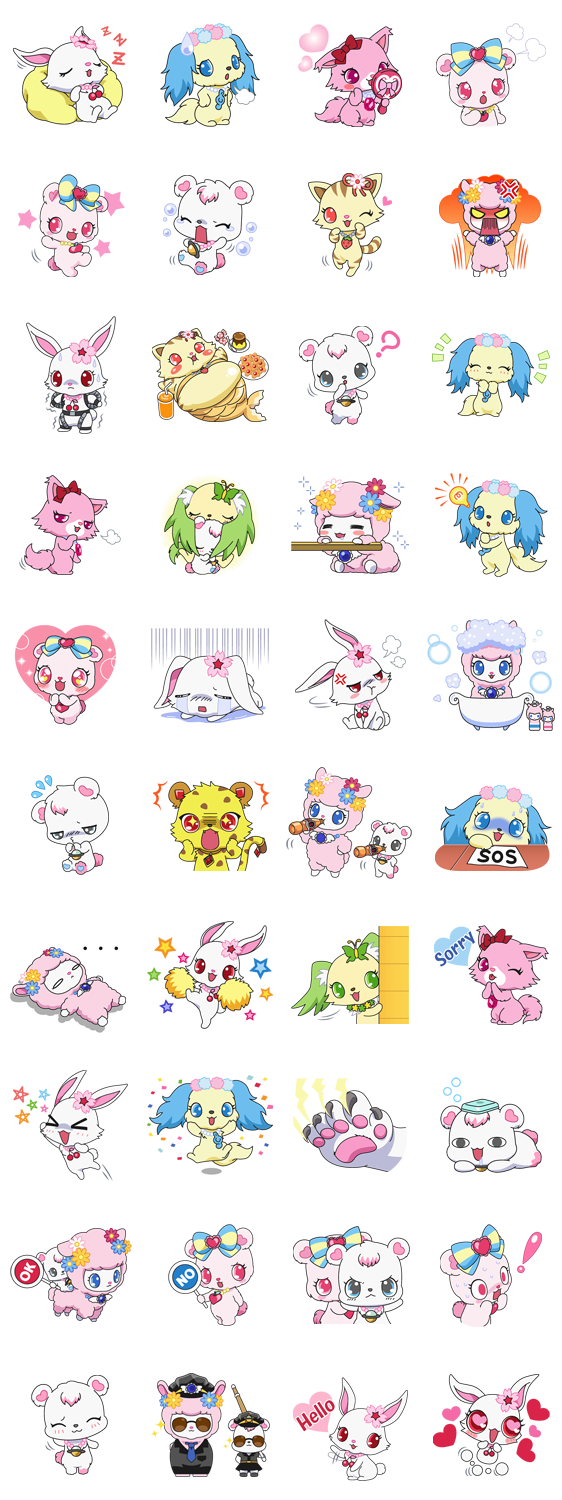 สติ๊กเกอร์ไลน์ Jewelpet