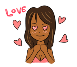 It is a sticker on the theme of suntan. sticker #1404574