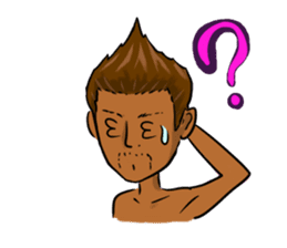 It is a sticker on the theme of suntan. sticker #1404575