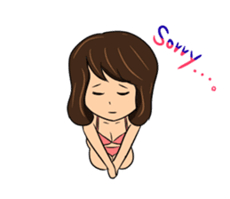 It is a sticker on the theme of suntan. sticker #1404577