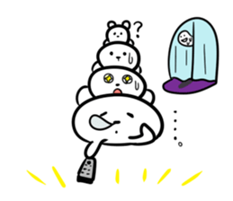 The couple of a sea bear sticker #2712856