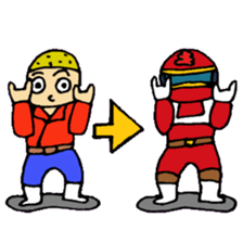 KM32 Red Man sticker #10014223