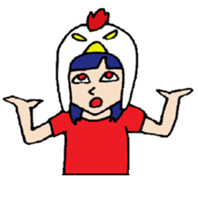 KM35 Crazy Chickens sticker #10210755