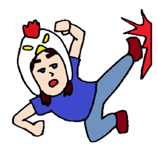 KM35 Crazy Chickens sticker #10210756