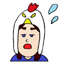 KM35 Crazy Chickens sticker #10210758