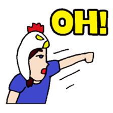 KM35 Crazy Chickens sticker #10210761