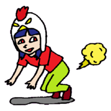 KM35 Crazy Chickens sticker #10210762