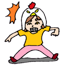 KM35 Crazy Chickens sticker #10210766