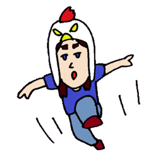 KM35 Crazy Chickens sticker #10210770