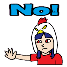 KM35 Crazy Chickens sticker #10210771