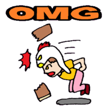 KM35 Crazy Chickens sticker #10210772