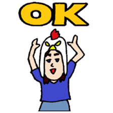 KM35 Crazy Chickens sticker #10210773