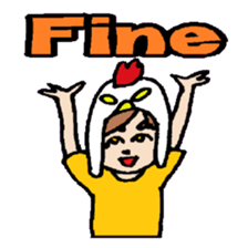 KM35 Crazy Chickens sticker #10210775