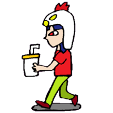 KM35 Crazy Chickens sticker #10210780