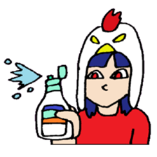 KM35 Crazy Chickens sticker #10210784