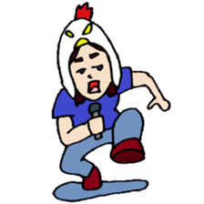 KM35 Crazy Chickens sticker #10210788