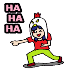 KM35 Crazy Chickens sticker #10210790