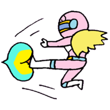 KM37 Pink Woman sticker #10424805