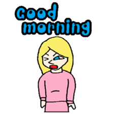 KM37 Pink Woman sticker #10424806