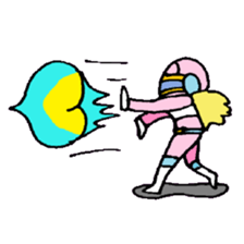 KM37 Pink Woman sticker #10424807