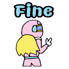 KM37 Pink Woman sticker #10424816