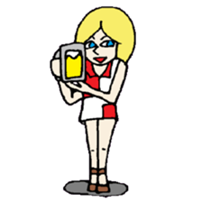 KM37 Pink Woman sticker #10424817