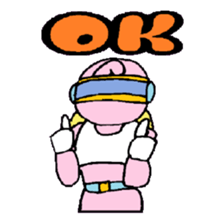 KM37 Pink Woman sticker #10424818