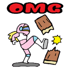 KM37 Pink Woman sticker #10424819